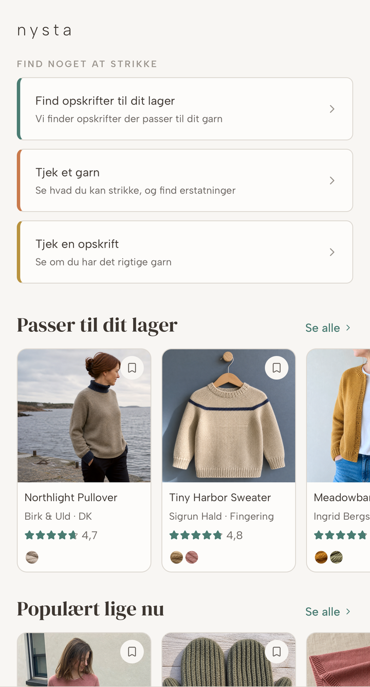 Find ud af, hvad dit garn kan blive til