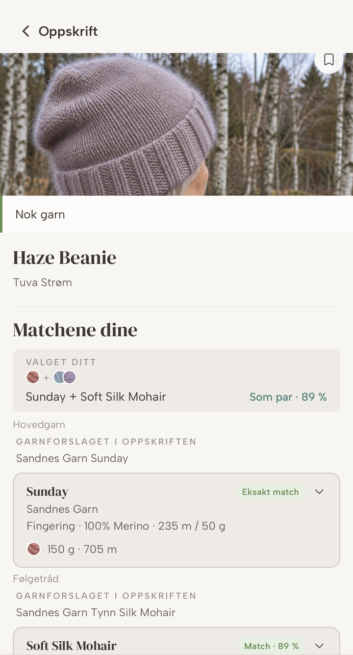 Strikk restegarnet ditt sammen til noe nytt