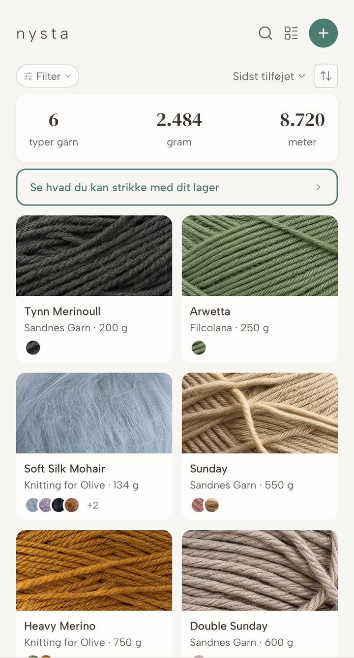 Alt dit garn samlet ét sted