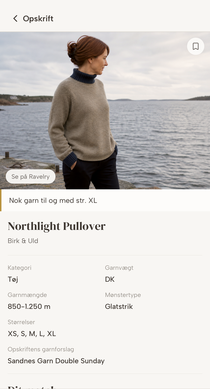 Se om garnet rækker, før du slår masker op