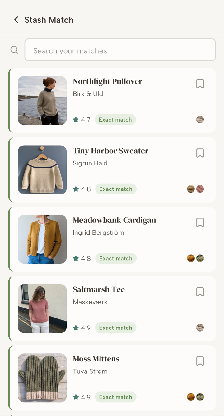 You already have yarn for your next project
